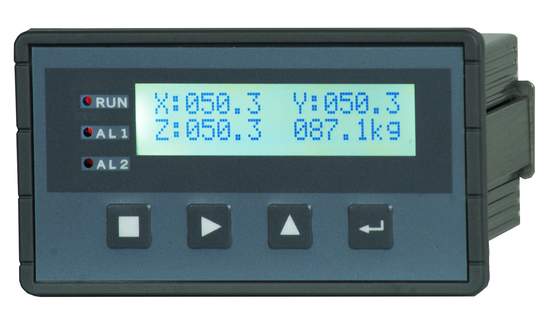 Affichage en temps réel de mesure de force résultante de contrôleur de la mini force 3-D/3-CH