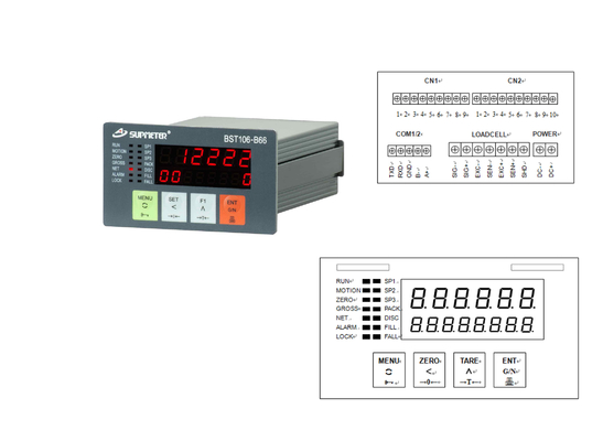 Trémie simple et double pesant le contrôleur d'indicateur, indicateur de poids de Digital