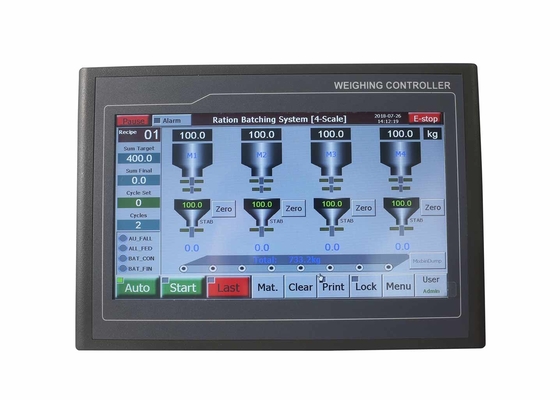 Contrôleur de pesage industriel d'indicateur, TFT - groupe de ration de contact pesant le contrôleur de système
