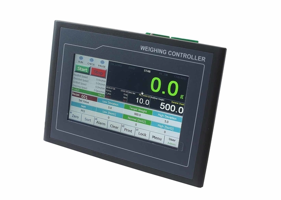 Contrôleur d'indicateur de peseuse de contrôle d'écran tactile, indicateur de capteur de pression de piézoélectrique de Digital avec MODBUS RTU