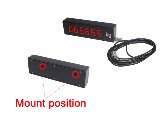 Indicateur à distance de capteur de pression de piézoélectrique d'affichage de LED avec la communication RS232 et RS485